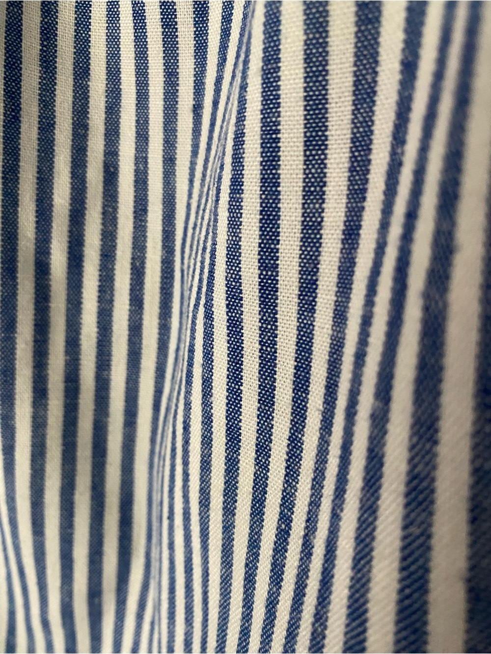 J. CREW Blue & White Striped Linen Blend A-Line Skirt Size Medium - Picture 4 of 6